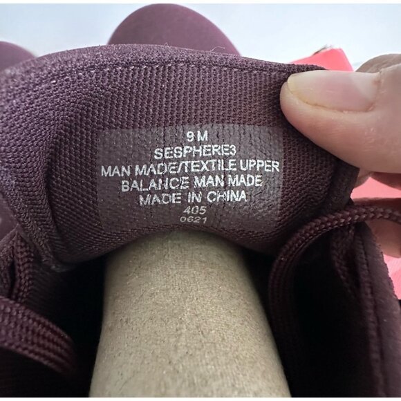 Easy Spirit Sphere3 Womens Sneakers 9M Dark Red Flexible Sole Eco-Friendly - Picture 3 of 9